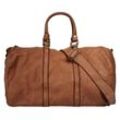 Reisetasche FORTY Gr. B/H/T: 47 cm x 27 cm x 18 cm onesize, braun (cognac) Taschen echt Leder, Made in Italy