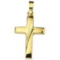 Kreuz-Anhänger JOBO "Anhänger Kreuz" Schmuckanhänger Gr. Gelbgold 333, goldfarben (gelbgold 333) Damen 333 Gold