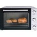 BESTRON Minibackofen "AOV45, 2-in-1 Gerät", mit Drehspieß, 1800 W, Edelstahl, Schwarz, Minibacköfen, schwarzB:44cm H:37cm T:57cm