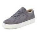 Sneaker ELBSAND Gr. 38, blau (rauchblau) Damen Schuhe Skaterschuh Plateausneaker Wintersneaker, Schnürhalbschuh aus Leder mit kuscheligem Innenfutter