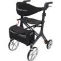 Rollator BESCOMEDICAL "Carbon Medium", grau (carbon), RollatorenB:59,5cm H:87,5cm T:71cm, höhenverstellbare Griffe, B:59,5cm H:87,5cm T:71cm