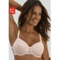 Minimizer-BH NUANCE, Damen, Gr. 100, Cup F, beige (puder), Microtouch, Spitze, Spacer, Obermaterial: 81% Polyamid, 19% Elasthan, casual, BHs, mit Bügel und feinen Spitzeneinsätzen, Spacer-BH