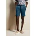 Bermudas BUGATTI, Herren, Gr. 46, Normalgrößen, blau (marine), 55% Leinen, 45% Baumwolle, casual, regular fit, Hosen, in schöner Leinen-Mix-Qualität