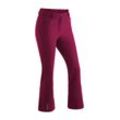 Skihose MAIER SPORTS "Mary", Damen, Gr. 42, Normalgrößen, pink (magenta), Vorderseite: 92% Polyester, 8% Elasthan / Rückseite: 100% Polyester, Hosen, Eng geschnittene Softshellhose in femininer, sportlicher Silhouette