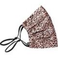 slip Accessoires Face Coverings Pure Silk Face Cover Rose Leopard