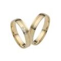 Trauring FIRETTI "Schmuck Geschenk Gold 750 Hochzeit Ehering "LIEBE"" Gr. 54, gold (gelbgoldfarben), Fingerringe, 54, ohne Brillanten, Gelbgold 375, 4mm, Made in Germany, wahlweise mit oder ohne Brillanten