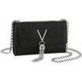 Mini Bag VALENTINO BAGS "DIVINA", Damen, Gr. B/H/T: 17cm x 11,5cm x 4cm, schwarz, Lederimitat, Taschen, Handtasche Damen Tasche Damen Schultertasche Kettentasche