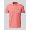 Poloshirt mit Label-Stitching