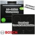 Bosch - Herdset Backofen 71 Liter mit Kochfeld Glaskeramik - 60 cm, autark