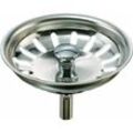 Marken-Siebkörbchen 3 1/2 Zoll für Küchenspülen mit manueller Betätigung des Ablaufverschlusses / Ventils, Korb-Durchmesser ca. 81 mm