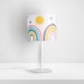 Kinderlampe Lampe Babyzimmer Regenbogen Sterne Stehlampe Tischlampe Deckenlampe Tischleuchte - Weiß, Mehrfarbig 1 (Ø18 cm) - Paco Home