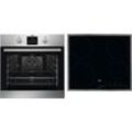 A (A+++ bis D) AEG Backofen-Set "TEAMHHBI" Herdsets silberfarben (edelstahl mit antifingerprint) Backofen-Sets