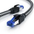 Primewire Patchkabel CAT 8 mit Baumwollummantelung - Gigabit Ethernet LAN Kabel - 40 Gbit/s - S/FTP PIMF Schirmung - Netzwerkkabel - 20m