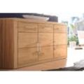 Kommode HOME AFFAIRE "Logo", beige (kernbuche teilmassiv), B:130cm H:80cm T:42cm, Holz teilmassiv, Sideboards, Breite 130 cm, Topseller