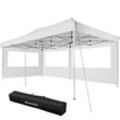 tectake® Pavillon, 6 x 3 m, mit Aluminiumgestell, faltbar und höhenverstellbar, inklusive Spannseilen, Heringen und Tragetasche