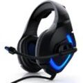 CSL Gaming-Headset, "GHS-103" mit Mikrofon, Kopfhörer für Windows/Mac/Linux /PS4/PS4 Pro