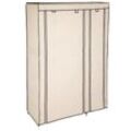 tectake® Stoffschrank, 1 großes und 5 kleine Fächer, einfaches Stecksystem, 107 x 175 x 45 cm