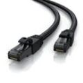 Primewire Patchkabel CAT 7 mit Baumwollummantelung - Gigabit Ethernet LAN Kabel - Black Series - 10 Gbit/s - S/FTP PIMF Schirmung - Netzwerkkabel - 20m