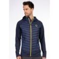 Steppjacke LPO "GILMOUR M MEN" Gr. L (52), blau (dunkelblau) Herren Jacken Steppjacke mit schlichtem Design und verstellbarer Kapuze