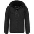 Winterjacke ALESSANDRO SALVARINI "ASMori" Gr. L, schwarz, Herren, Obermaterial: 100% Polyester ; Innenmaterial: 100% Polyester, Jacken, mit warmem Teddyfell, Topseller