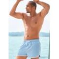 Badeshorts CHIEMSEE Gr. L (52), N-Gr, blau (blue) Herren Badehosen Badeshorts mit Kontrastpiping