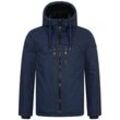 Winterjacke ALESSANDRO SALVARINI "ASMori" Gr. L, blau (navy), Herren, Obermaterial: 100% Polyester ; Innenmaterial: 100% Polyester, Jacken, mit warmem Teddyfell