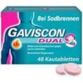 GAVISCON Dual Kautabletten mit Zweifachwirkung gegen Sodbrennen 48 St