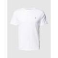 Regular Fit T-Shirt mit Label-Stitching Modell 'SHIELD'