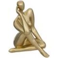 Deko-Figur Frau Harz - gold - H.25 -3 cm Atmosphera Créateur D'intérieur