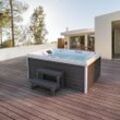 Home Deluxe Outdoor Whirlpool STREAM - Mit Treppe und Thermoabdeckung