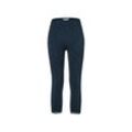 3/4-Leggings mit Spitzenborte - Dunkelblau - Gr.: S