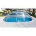 Poolverdeck CLEAR POOL "Cabrio Dome", transparent, B:360cm H:165cm T:623cm, Polyvinylchlorid (PVC), Verdecke, BxL: 360x623 cm