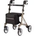 Rollator BISCHOFF & BISCHOFF "Alevo Alu Rollator", grau (platinfarben), Rollatoren, faltbar - für drinnen und draußen, mit stabilem Sitz, Sitzhöhe 51 cm