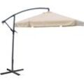 Ampelschirm GARDEN PLEASURE, beige (creme), Bezug: 100% Polyester, Standschirme, Ø 300 cm, creme