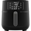 PHILIPS Heissluftfritteuse "Airfryer XXL HD9285, 7,2 l" Fritteusen mit 7 Voreinstellungen, WiFi Konnektivität und Warmhaltefunktion schwarz und dunkles silber hd9285, 90 Heißluftfritteusen