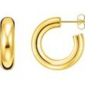 Paar Creolen THOMAS SABO "Chunky klein, CR635-001-21, CR635-413-39", gold (gelbgoldfarben), Ohrringe, Damen, Silber 925 (Sterlingsilber)