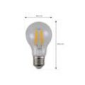 LED-Leuchtmittel Filament, klar, E27, 7,2 W, 3000K, 1521 lm