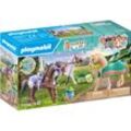 PLAYMOBIL Konstruktionsspielzeug Horses of Waterfall 3 Pferde: Morgan, Quarter Horse & Shagya Araber