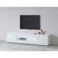 Lowboard INOSIGN "Toledo,Breite 209cm, trendige TV-Schrank mit dekorative Fräsungen" Sideboards weiß (weiß matt, hgl) TV-Board ohne Beleuchtung, TV-Kommode mit viel Stauraum