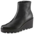 Ankleboots GABOR Gr. 37, schwarz Damen Schuhe Keilabsatz, Boots, Stiefelette in Used Optik