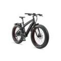 TELEFUNKEN E-Bike Fat Bike Aufsteiger FM350 26 Zoll schwarz