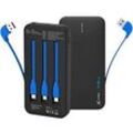 XLayer Powerbank Plus All-in-One 10000mAh Schwarz