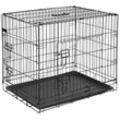 PET - Hunde-Transportkäfig Metall 50,8 x 30,5 x 35,5 cm Schwarz 15006 @