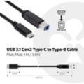 Club3D USB-Kabel usb 3.2 Gen1 (usb 3.0 / usb 3.1 Gen1) usb-c® Stecker, usb-b Stecker 1.00 m CAC-15