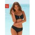 Bügel-Bikini LASCANA Gr. 36, Cup E, schwarz Damen Bikini-Sets mit Pailletten-Verzierung