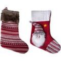 2er Set Weihnachts-Socken mit Applikation-D290588-2er-Weihnachtsmann