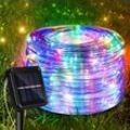 Solar Lichterketten 32m 300 led Lichtschlauch 8 Modi Warmweiss Lichter fuer Party Garden Home Festival Decoratio.Bunt - Tolletour