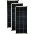 140 Watt Mono Solarmodule 3 Stück 10 Busbars 210mm Zellformat Solarpanel