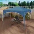 Pavillon 3x3m, Gartenzelt Pop-Up wasserdichter Faltpavillon, Partyzelt Sonnenschutz Event Gazebo auf Terrasse Camping mit Halbmonddach Pagodenzelt