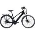 E-Bike ZÜNDAPP "Z810" E-Bikes Gr. 50 cm, 28 Zoll (71,12 cm), schwarz (schwarz, grau) Pedelec, Elektrofahrrad für Damen, Trekkingrad